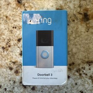 Ring Video Doorbell 3 Wi-Fi 1080p HD Satin Nickel - New-Factory Sealed